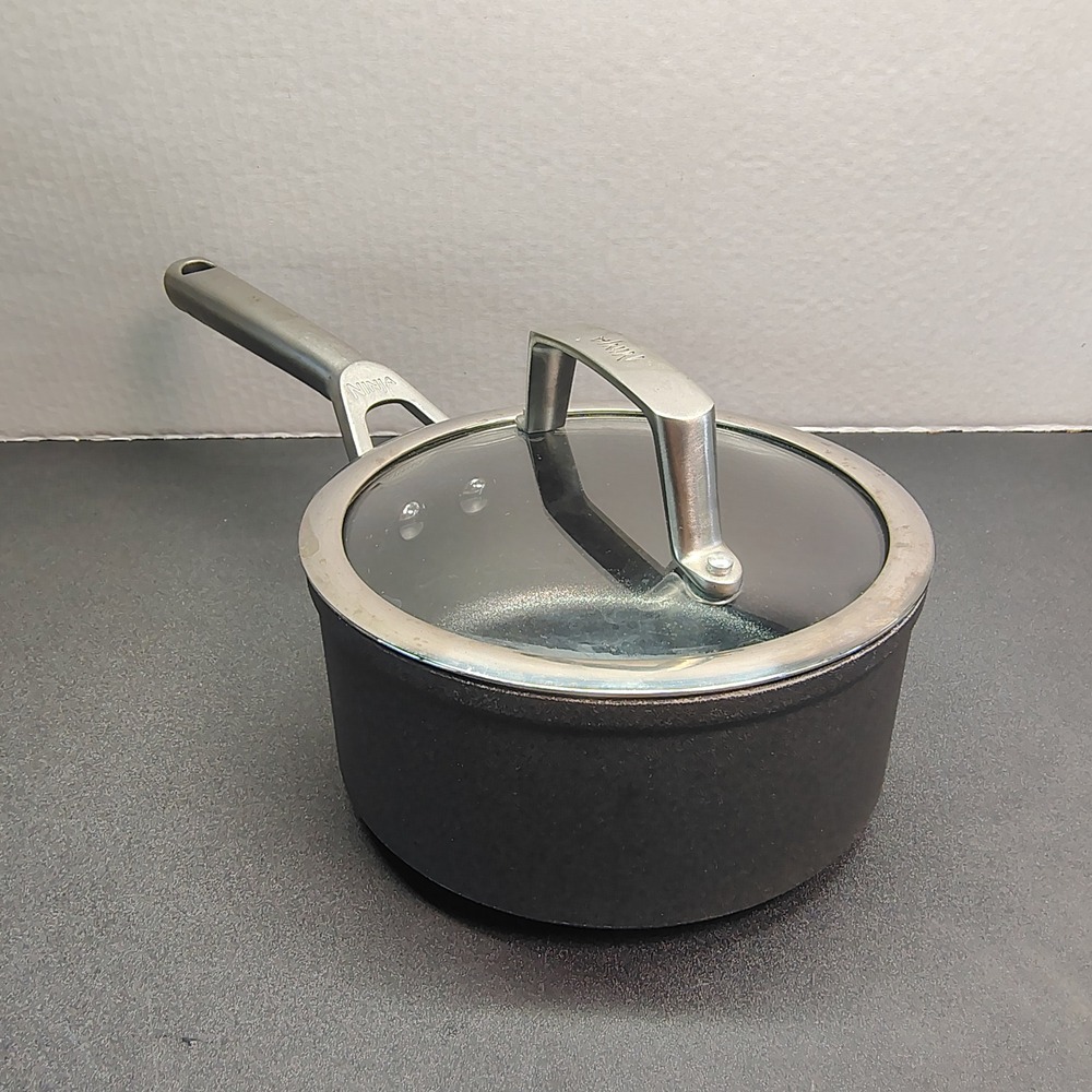 Ninja Foodi NeverStick Saucepan 1.5 QT Black Grey Induction Safe Lid